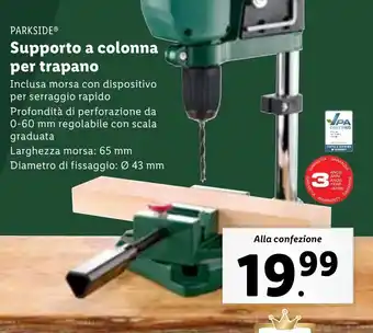 Lidl PARKSIDE Supporto a colonna per trapano offerta