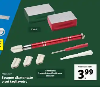 Lidl PARKSIDE Spugne diamantate o set tagliavetro offerta