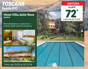 TOSCANA Pescia (PT) Hotel Villa delle Rose