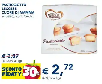 PASTICCIOTTO LECCESE CUORE DI MAMMA surgelato, conf. 5x60 g