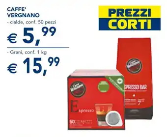 Esselunga CAFFE' VERGNANO - Grani, conf. 1 kg offerta