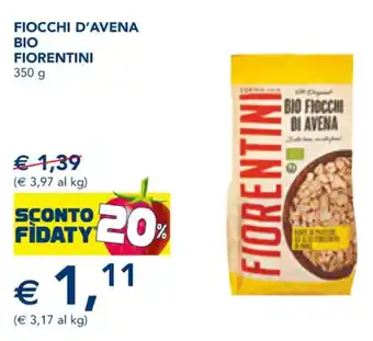 Esselunga FIOCCHI D'AVENA BIO FIORENTINI 350 g offerta