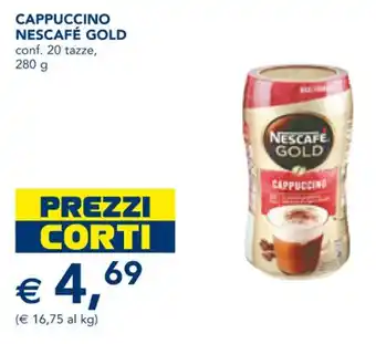 Esselunga CAPPUCCINO NESCAFÉ GOLD conf. 20 tazze, 280 g offerta