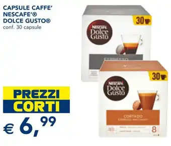 Esselunga CAPSULE CAFFE' NESCAFE'Ⓡ DOLCE GUSTO conf. 30 capsule offerta