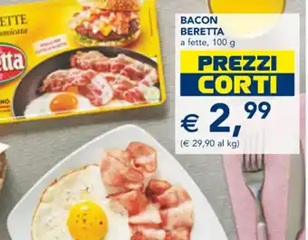 Esselunga BACON BERETTA a fette, 100 g offerta