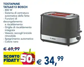 Esselunga TOSTAPANE TAT6A513 BOSCH offerta