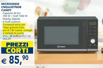 Esselunga MICROONDE CMGA20TNDB CANDY offerta