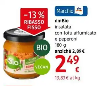 dm drogerie markt dmBio insalata con tofu affumicato e peperoni 180 g offerta