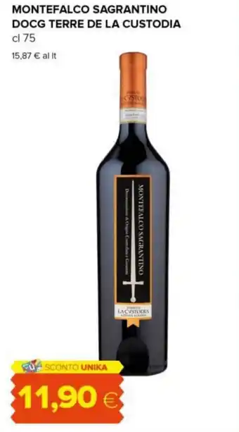 Tigre MONTEFALCO SAGRANTINO DOCG TERRE DE LA CUSTODIA cl 75 offerta