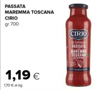 PASSATA MAREMMA TOSCANA CIRIO gr 700