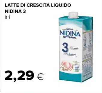 LATTE DI CRESCITA LIQUIDO NIDINA 3 lt 1