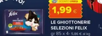 Tigre LE GHIOTTONERIE SELEZIONI FELIX gr 85 x 4 offerta
