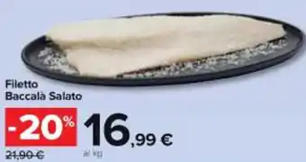 Carrefour Market Filetto Baccalà Salato offerta