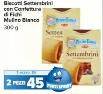 Carrefour Market Biscotti Settembrini con Confettura di Fichi Mulino Bianco 300 g offerta