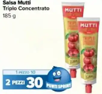 Carrefour Market Salsa Mutti Triplo Concentrato 185 g offerta