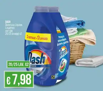 In Coop DASH Detersivo Liquido Lavatrice vari tipl 20/25 lavaggi x2 offerta