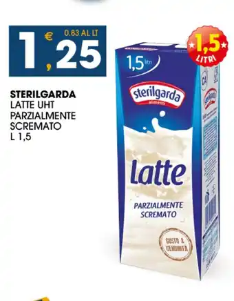 SeBón Supermercati STERILGARDA LATTE UHT PARZIALMENTE SCREMATO L 1,5 offerta