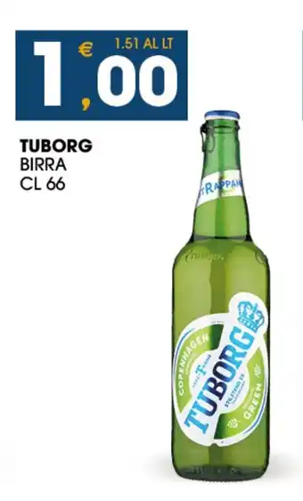 SeBón Supermercati TUBORG BIRRA CL 66 offerta