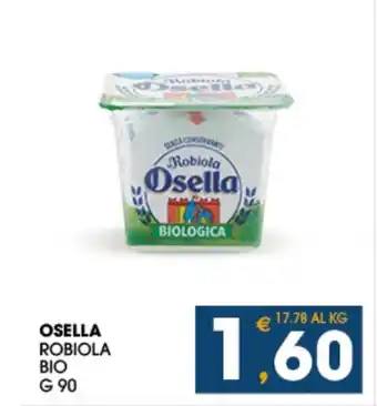 SeBón Supermercati OSELLA ROBIOLA BIO G 90 offerta