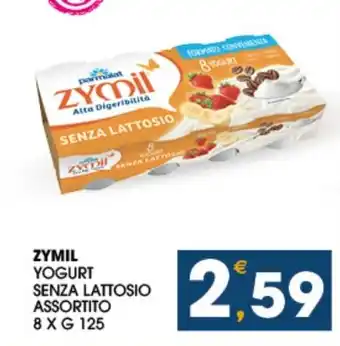SeBón Supermercati ZYMIL YOGURT SENZA LATTOSIO ASSORTITO 8 X G 125 offerta