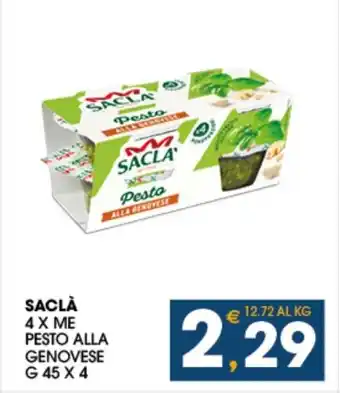 SACLÀ 4 X ME PESTO ALLA GENOVESE G 45 X 4