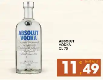 SeBón Supermercati ABSOLUT VODKA CL 70 offerta