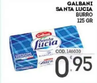 Eurocash Galbani Santa Lucia Burro 125gr offerta