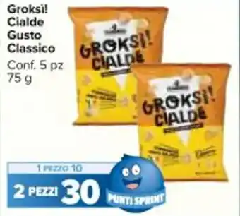 Carrefour Market Groksi! Cialde Gusto Classico Conf. 5 pz 75 g offerta