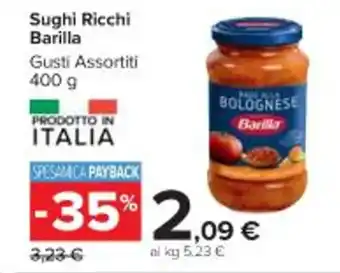 Carrefour Market Sughi Ricchi Barilla Gusti Assortiti 400 g offerta