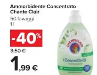 Ammorbidente Concentrato Chante Clair 50 lavaggi 1 l