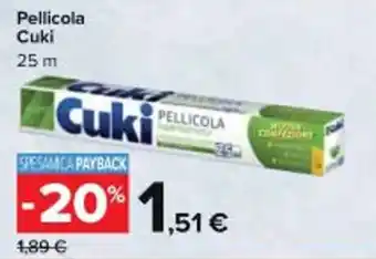 Carrefour Market Pellicola Cuki 25 m offerta