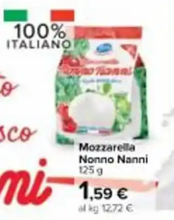 Carrefour Market Mozzarella Nonno Nanni 125 g offerta