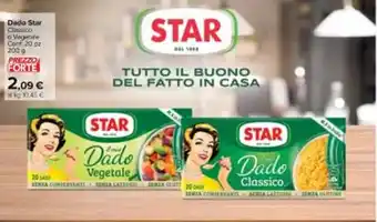 Carrefour Market Dado Star Classico o Vegetale Conf. 20 pz 200 g offerta