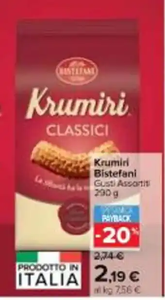 Carrefour Market Krumiri Bistefani Gusti Assortiti 290 g offerta