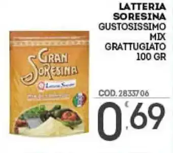 Eurocash Latteria Soresina Gustosissimo Mix Grattugiato 100gr offerta