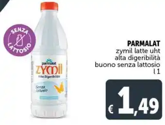 Deco Supermercati PARMALAT zymil latte uht alta digeribilità buono senza lattosio l 1 offerta