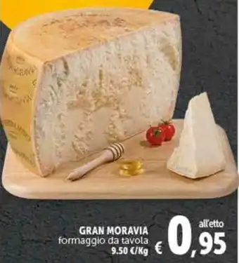 Deco Supermercati GRAN MORAVIA formaggio da tavola offerta