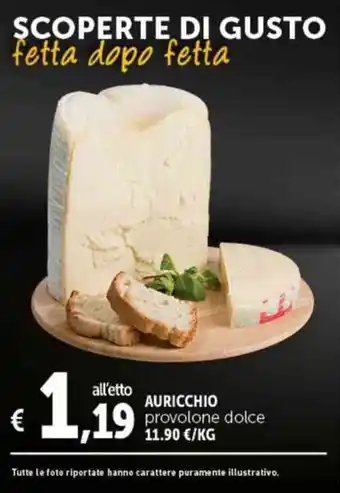 Deco Supermercati AURICCHIO provolone dolce offerta