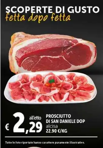 Deco Supermercati PROSCIUTTO DI SAN DANIELE DOP alcisa offerta
