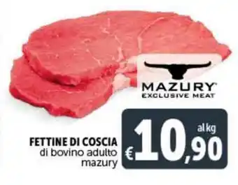 Deco Supermercati FETTINE DI COSCIA di bovino adulto mazury offerta