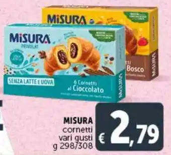 Deco Supermercati MISURA cornetti vari gusti g 298/308 offerta