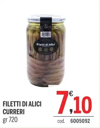 Elefante Cash & Carry FILETTI DI ALICI CURRERI gr 720 offerta