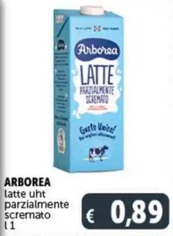 Deco Supermercati ARBOREA latte uht parzialmente scremato l 1 offerta