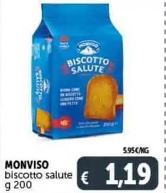 Deco Supermercati MONVISO biscotto salute g 200 offerta
