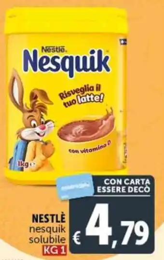 Deco Supermercati NESTLÈ nesquik solubile KG 1 offerta