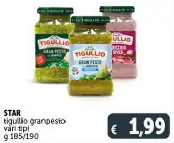 Deco Supermercati STAR tigullio granpesto vari tipi g 185/190 offerta
