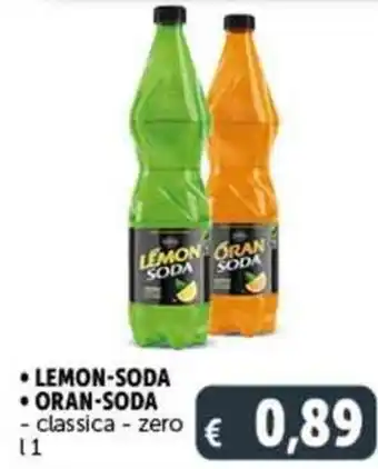 Deco Supermercati • LEMON-SODA • ORAN-SODA classica-zero l 1 offerta