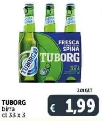 Deco Supermercati TUBORG birra cl 33 x 3 offerta