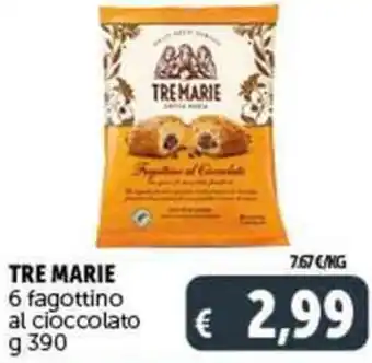 Deco Supermercati TRE MARIE 6 fagottino al cioccolato g 390 offerta