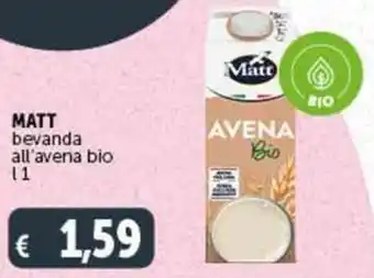 Deco Supermercati MATT bevanda all'avena bio l 1 offerta